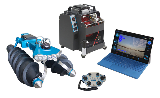 CCTV and Sonar Sewer/Water Pipe Inspection System Amphibious Inspection Rotate Camera