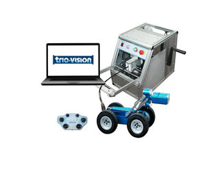 Electric Robotic Sewer Camera / Construction Pipe Inspection Crawler